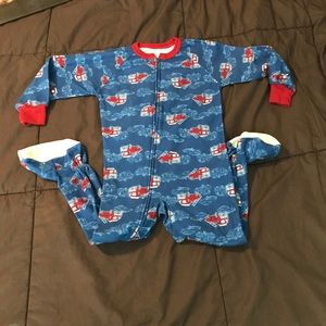 Carter’s Firetruck Kids Toddler Sleeper Pajamas 3T